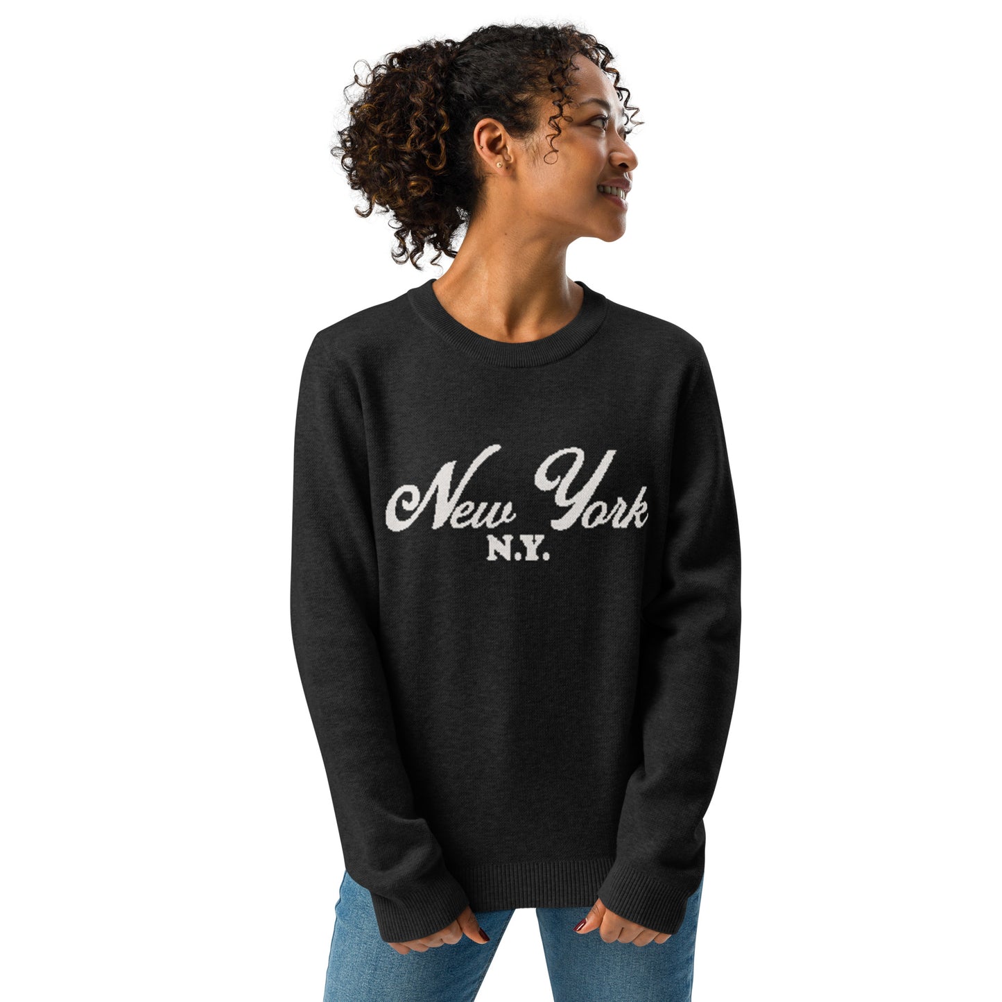New York Knitted Crew Neck Sweater