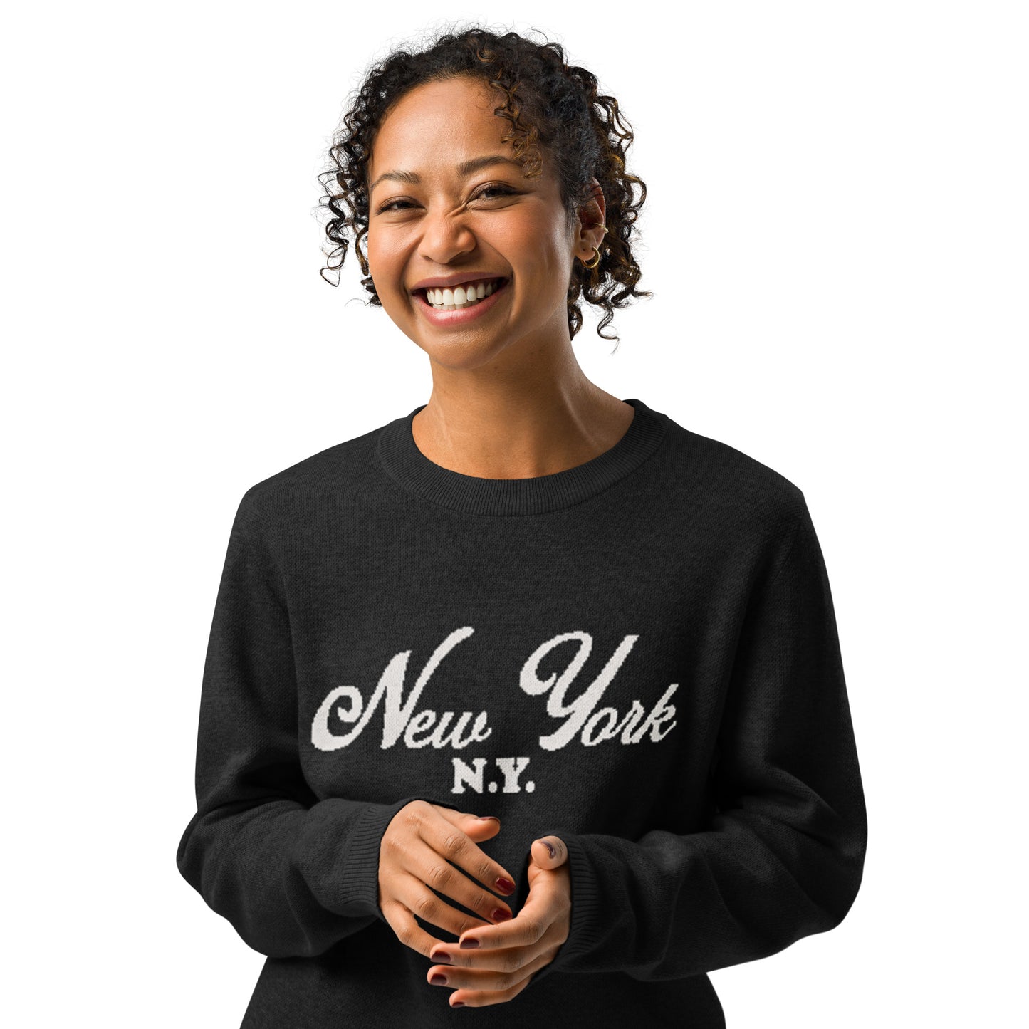 New York Knitted Crew Neck Sweater