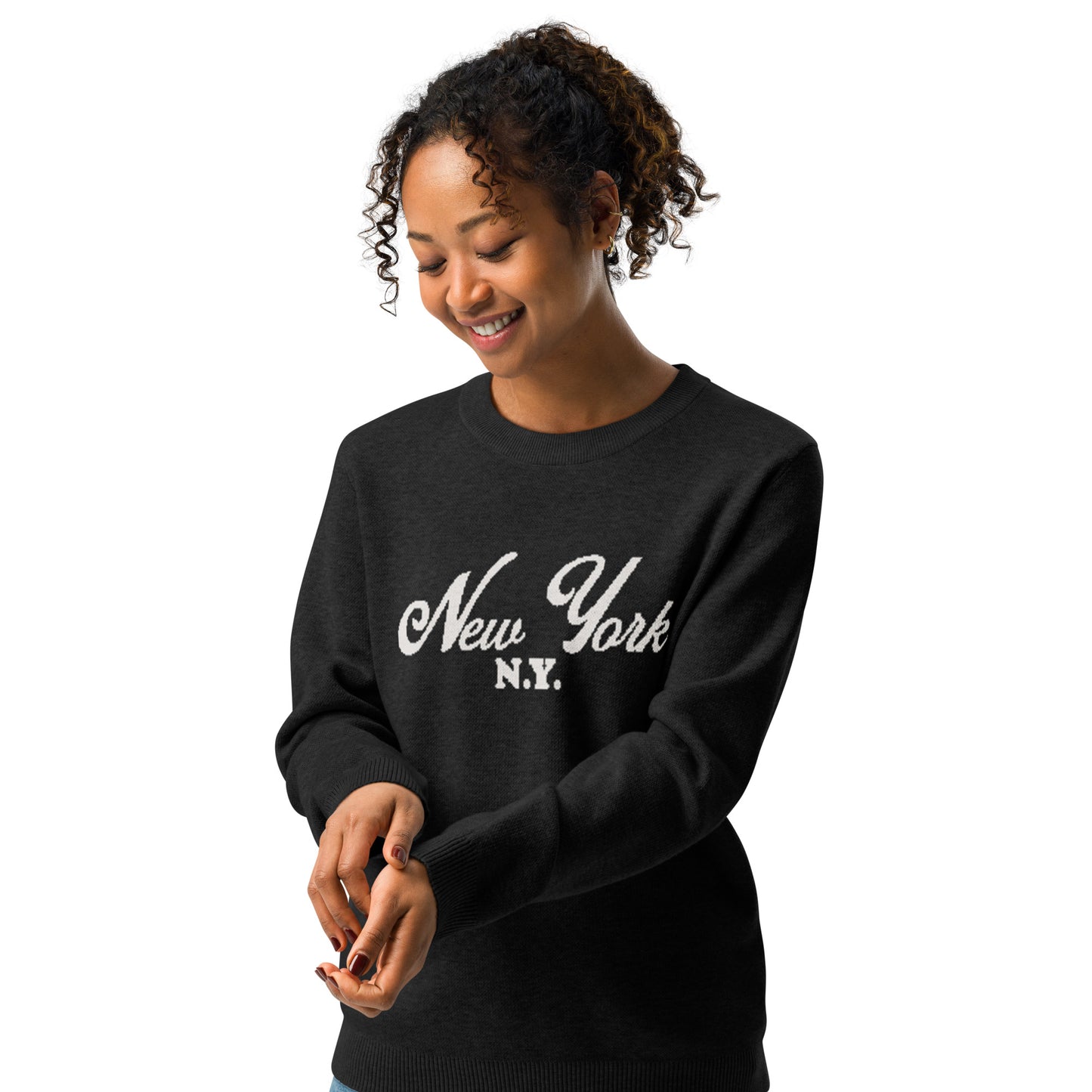 New York Knitted Crew Neck Sweater