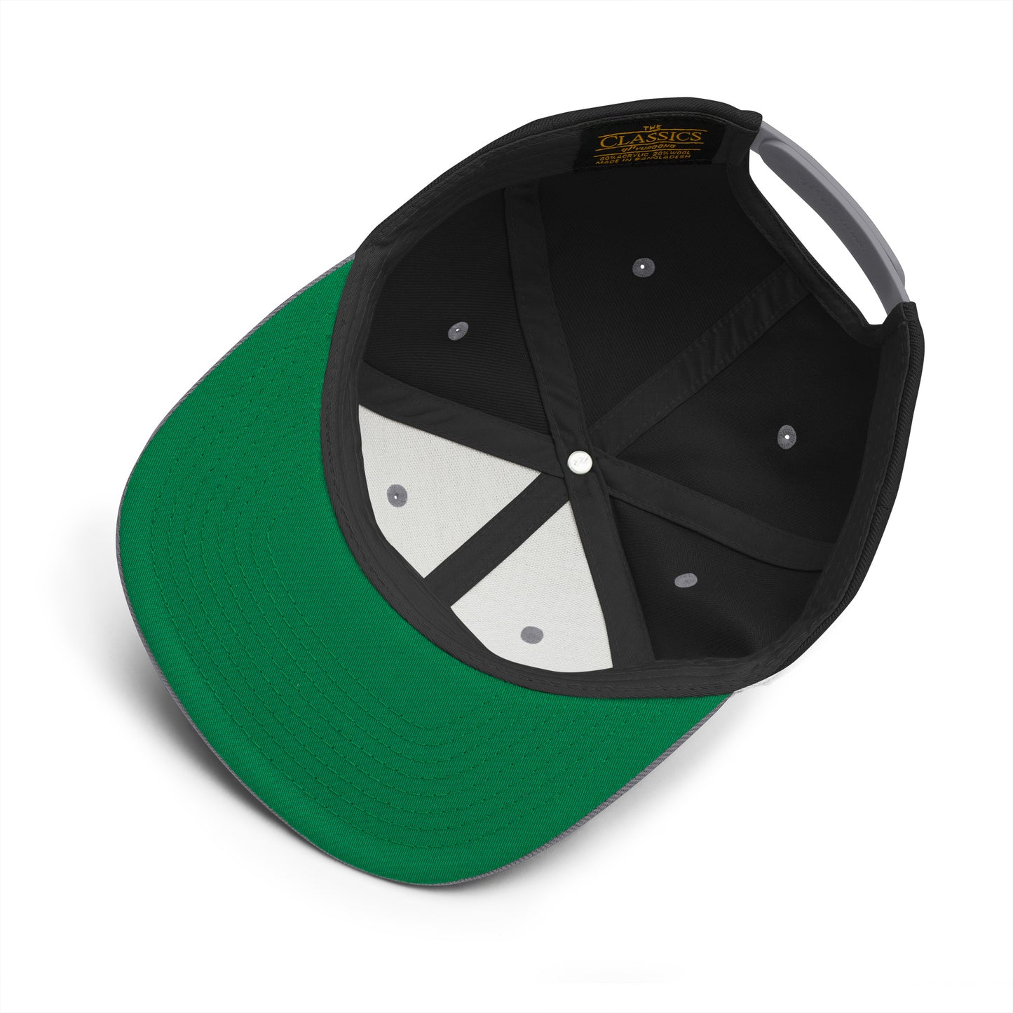 Aspire to Retire Snapback Hat with Embroidery