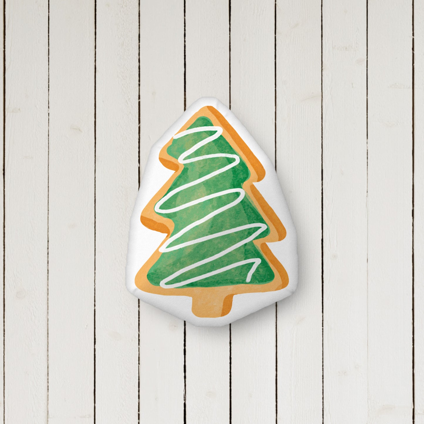 Christmas Cookie Soft Pillow - Christmas Tree Cookie Pillow - Velvety Soft Pillow