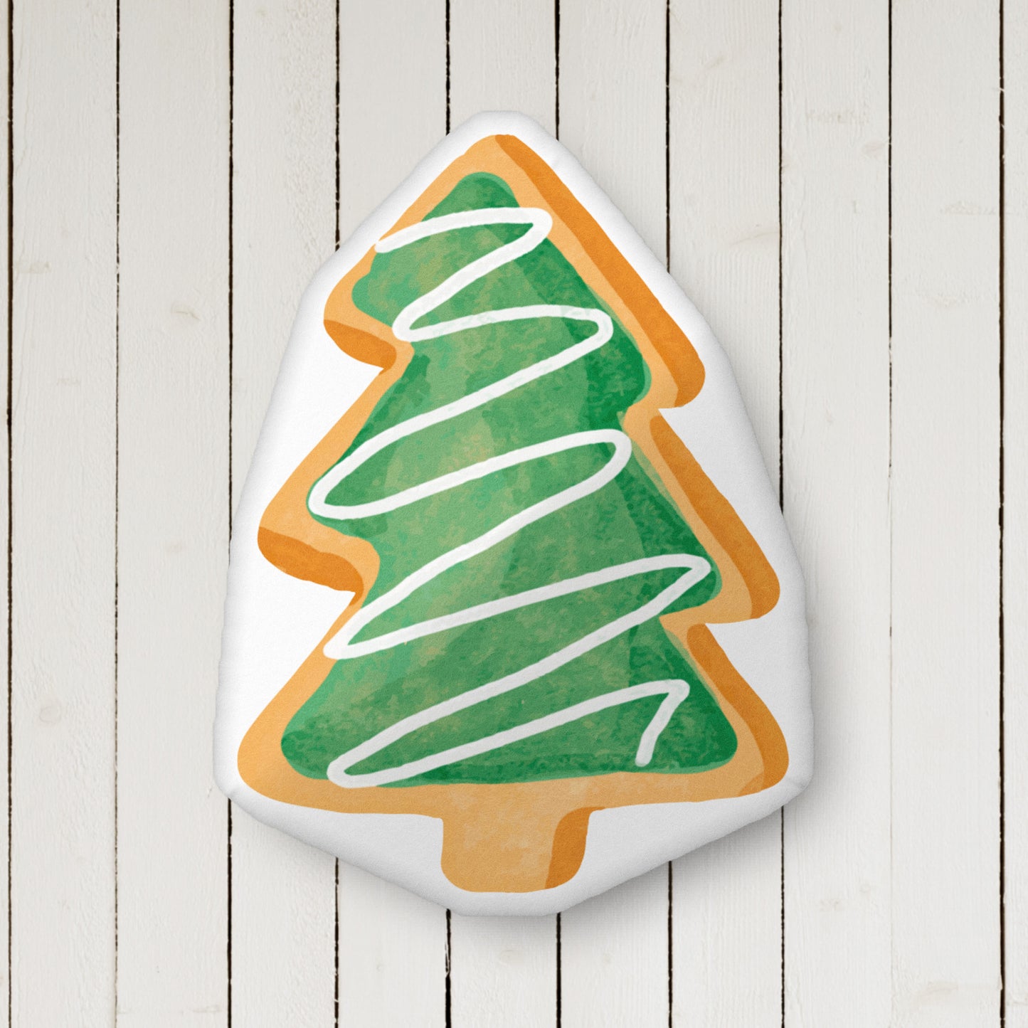 Christmas Cookie Soft Pillow - Christmas Tree Cookie Pillow - Velvety Soft Pillow