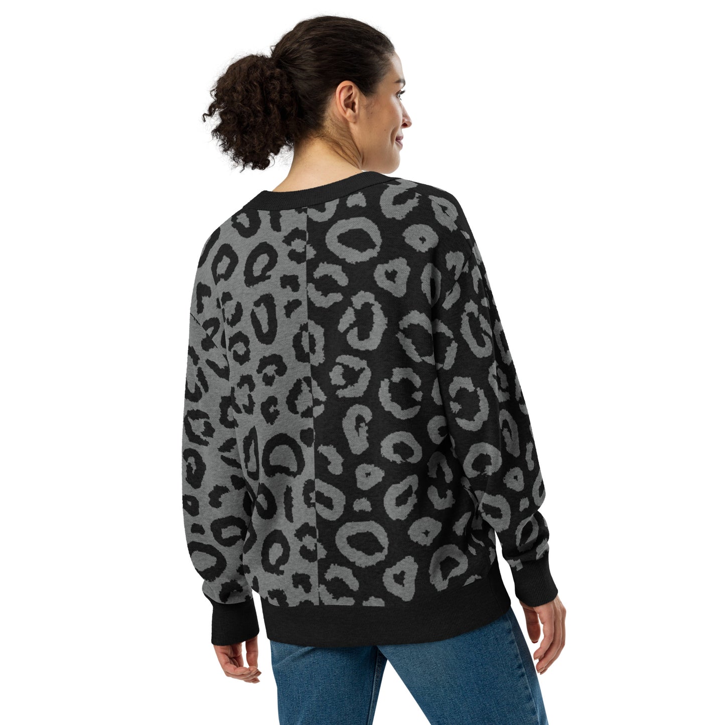 Leopard Knitted cardigan