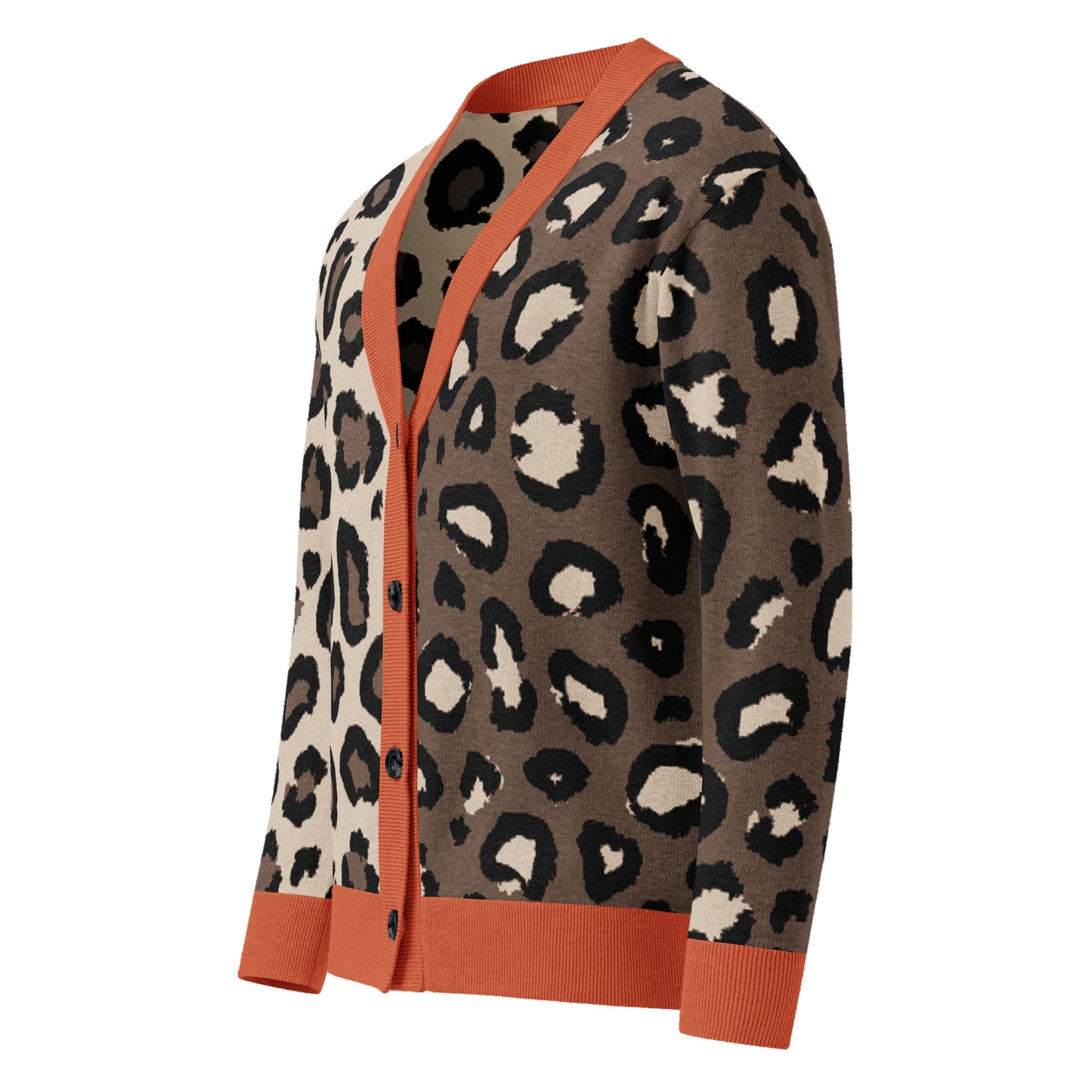 Leopard Knitted Cardigan