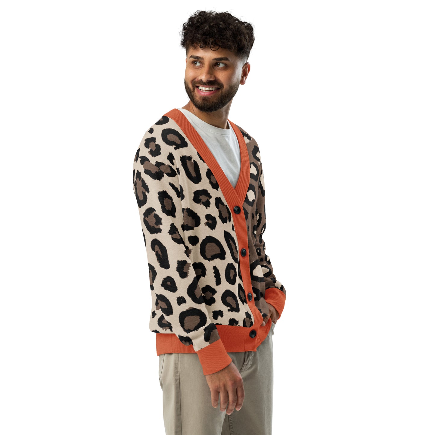 Leopard Knitted Cardigan
