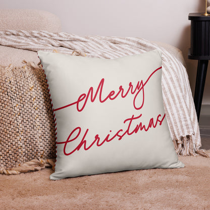 Merry Christmas Reversible to Stripes Pillow - Christmas Pillow