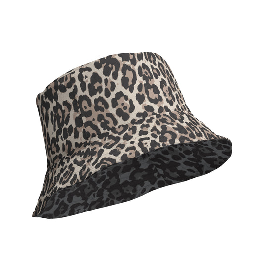 Leopard Print Reversible Bucket Hat - Cheetah Bucket Hat