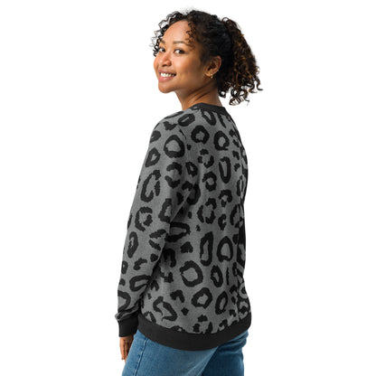 Leopard Knitted Crew Neck Sweater