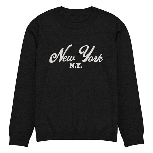 New York Knitted Crew Neck Sweater