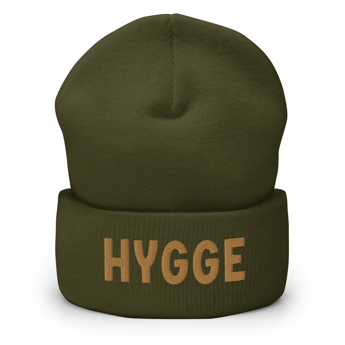 LITA by Ciara Hat Beanie Olive 100% Recycled Cashmere Love Embroidered Cottage Olivia Beanie – Hand-Embroidered Wool Hat with Fleece-Lined  main image 4