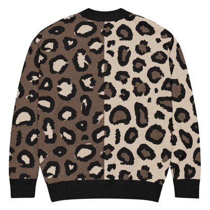 Leopard Knitted cardigan