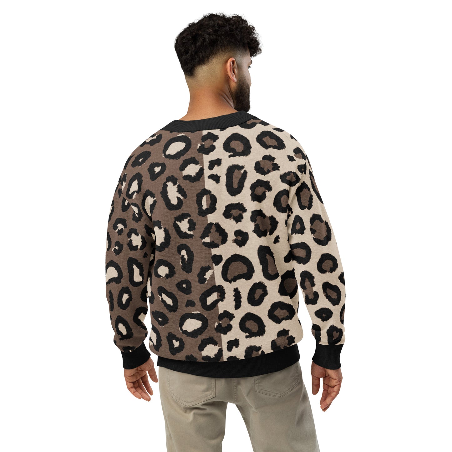 Leopard Knitted cardigan