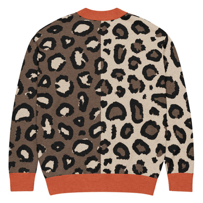 Leopard Knitted Cardigan