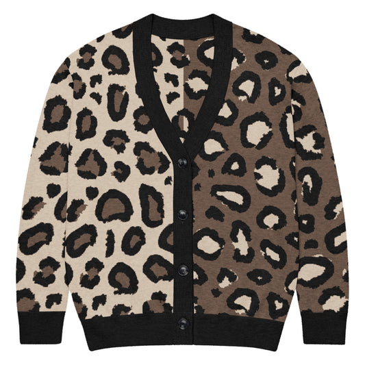 Leopard Knitted cardigan