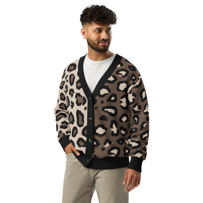 Leopard Knitted cardigan