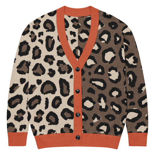 Leopard Knitted Cardigan