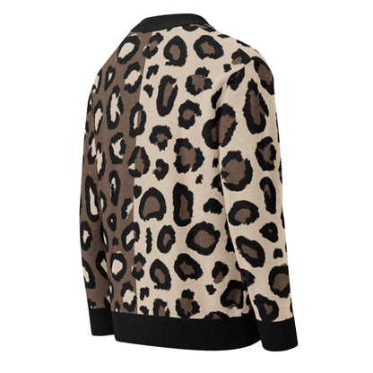Leopard Knitted cardigan
