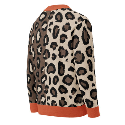 Leopard Knitted Cardigan