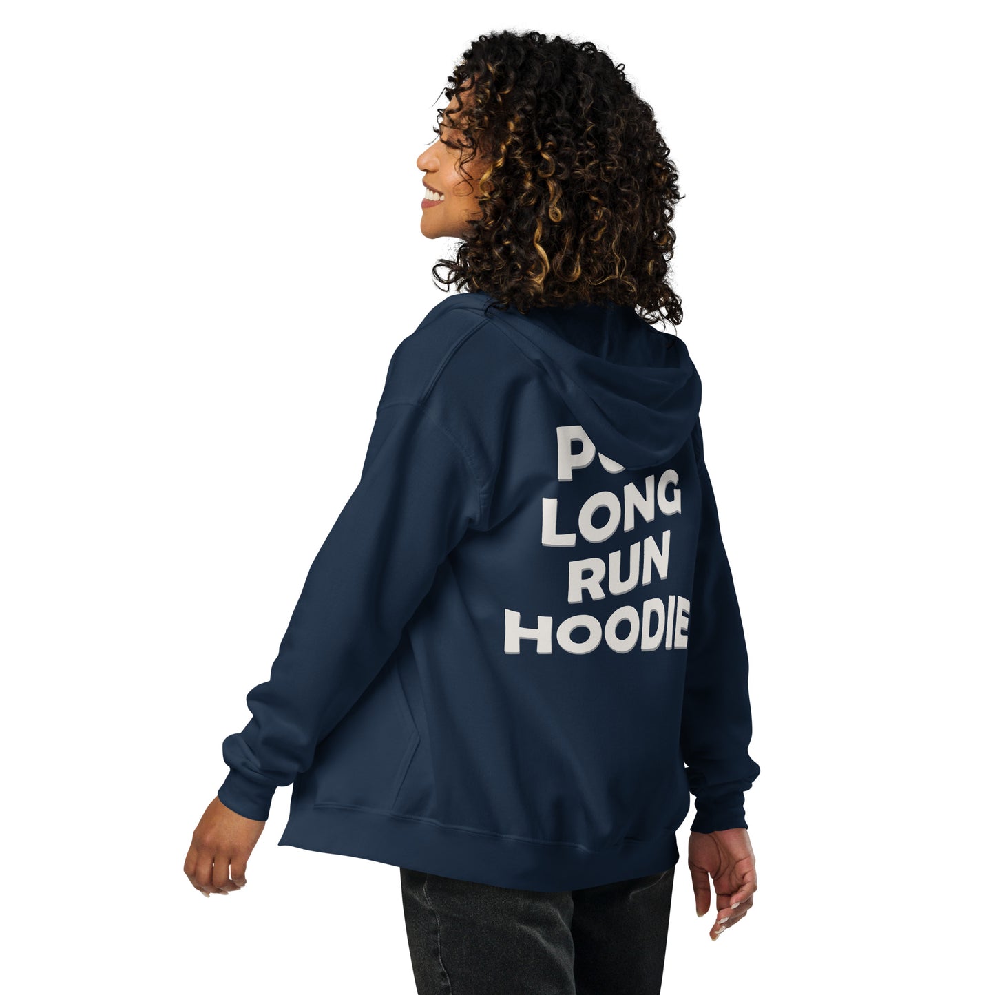 Post Long Run Unisex Heavy Blend Zip Hoodie - Post Long Run Hoodie