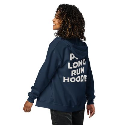 Post Long Run Unisex Heavy Blend Zip Hoodie - Post Long Run Hoodie